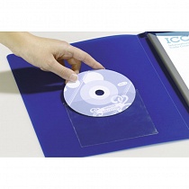 Карман Durable Pocketfix, самоклеящийся, для CD/DVD, с клапаном, 10 штук